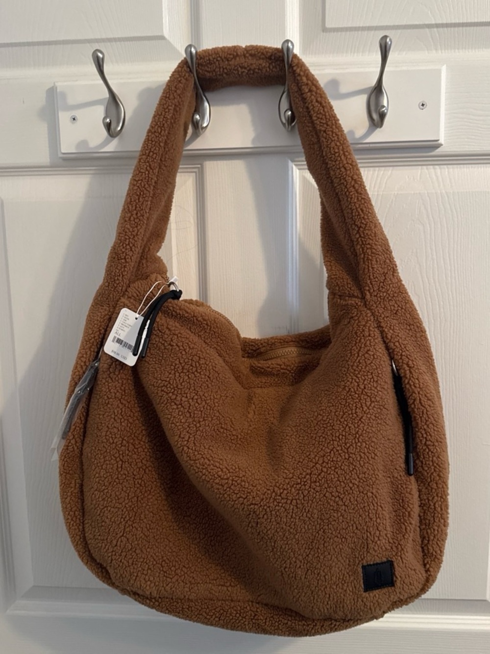 FP Movement Cozy Sherpa Carryall Bag in Coco Teddy Brown 🤎